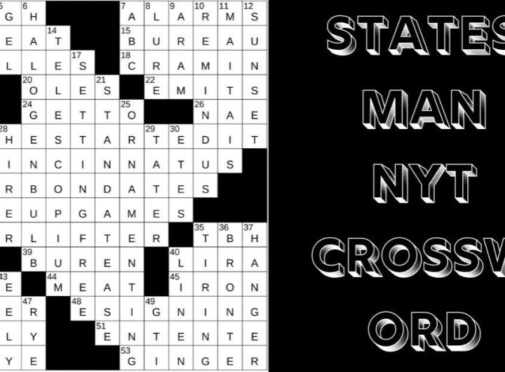 The Statesman and the NYT Crossword